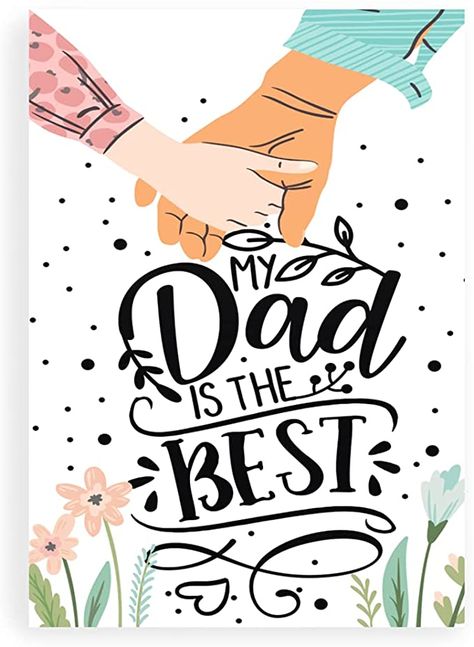 Amazon.com : My Dad Is The Best, Sweet Father's Day Card, Blank Father's Day Card, Dad Card : Office Products Happy Dad's Day, Father's Day Greeting Cards Ideas, Father’s Day Cards, Father Day Cards, Happy Father's Day Cards, Quotes For Dad, Father's Day Cards Handmade, Cardboard Decor, Fathers Day Greeting Card