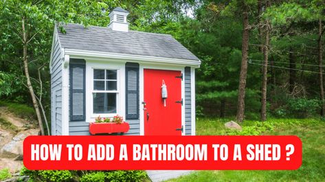 #shedrenovation #bathroomaddition #homeimprovement Shed Bathrooms, Shed Shower Ideas, Bathroom In Shed, Shed Bathroom Ideas, Shed With Bathroom, How To Plumb A Bathroom, Plumbing A Bathroom, Shed Bathroom, 10x20 Shed