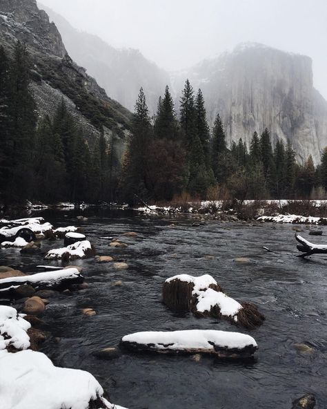 Tristan on Instagram: “I figure maybe if I see all of Yosemite Valley, East Yosemite and Glacier Point Road places, in all different seasons and weather…” Seasons And Weather, Yosemite Valley, Photo Nature, Different Seasons, Mood Board, Natural Landmarks, Road, Water, Travel