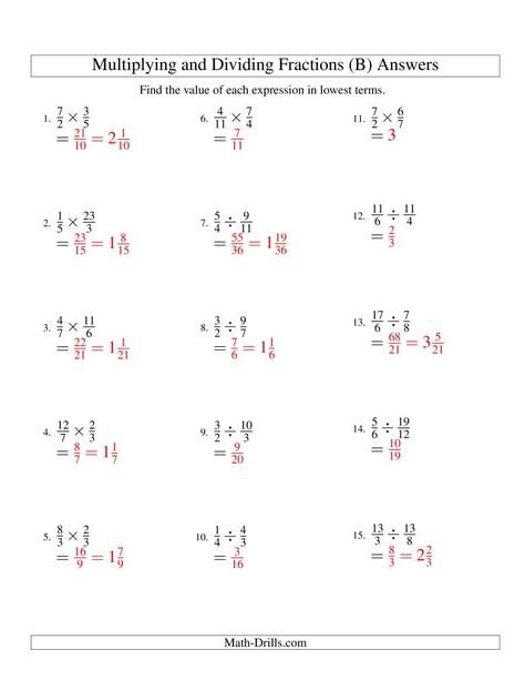 The Multiplying and Dividing Fractions (B) math worksheet page 2 Math Revision, Fractions Worksheets Grade 4, Dividing Fractions Worksheets, Multiplying Fractions Worksheets, Multiplying And Dividing Fractions, Culinary Basics, 8th Grade Math Worksheets, 7th Grade Math Worksheets, Math Fractions Worksheets