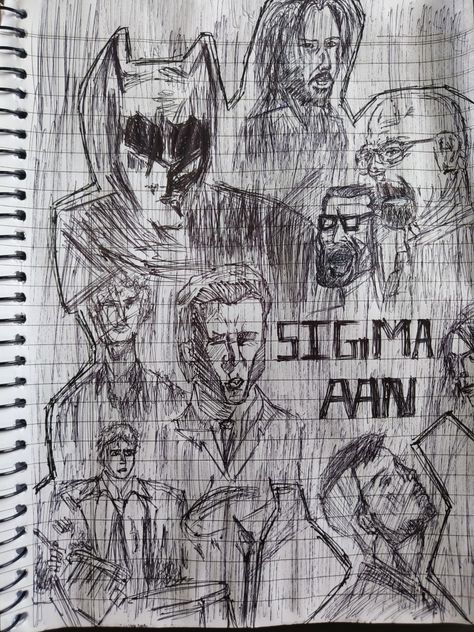 Sigma Male, Sketch, Male Sketch, Art