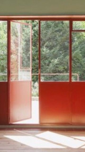 Pink Glass Window, Yellow Glass Window, Chinese Window Frame, 70s Stained Glass Window, Orange Stained Glass Window, Window Frames, Glass House, New Builds, Indore