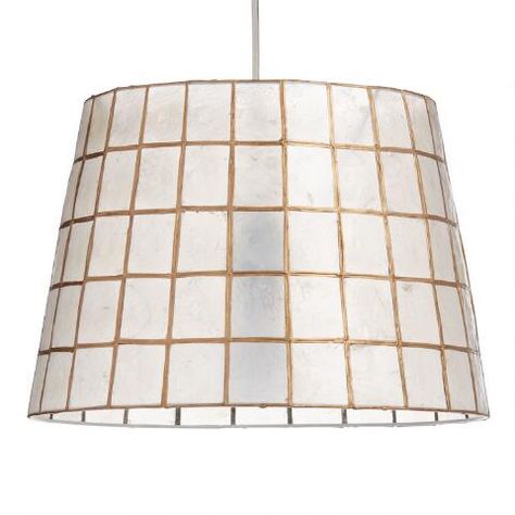 Gold Capiz Tapered Table Lamp Shade | World Market Tapered Table, Statement Lamp, Table Lamp Shade, Table Top Lamps, Gold Table Lamp, Capiz Shell, Table Lamp Shades, Table Lamp Base, Task Lamps