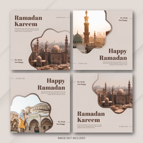 Ramadan Template Design, Ramadan Social Media Design, Ramadan Instagram Post, Cool Powerpoint Backgrounds, Social Media Template Instagram, Instagram Design Layout, Islamic Events, Print Design Template, Ramadan Poster