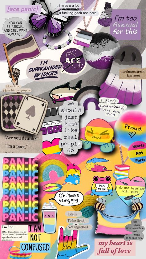 #mecore #pansexual #asexual #panromantic #pansexualpride #asexualpride #panandace #pride #acepride #ace #pan Character Sheet Template, Lgbtq Quotes, Drunk People, Ace Pride, Asexual Pride, Pansexual Pride, Taste The Rainbow, I Miss U, Silly Pictures