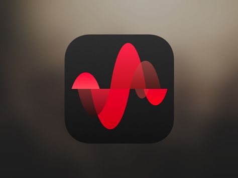 Check my new work! It's iOS  icon for music app! Press Music App Logo, App Icon Music, Music App Design, Waves Icon, Simple Designs To Draw, Electronics Mini Projects, Gadgets Technology Awesome, Music App, App Logo