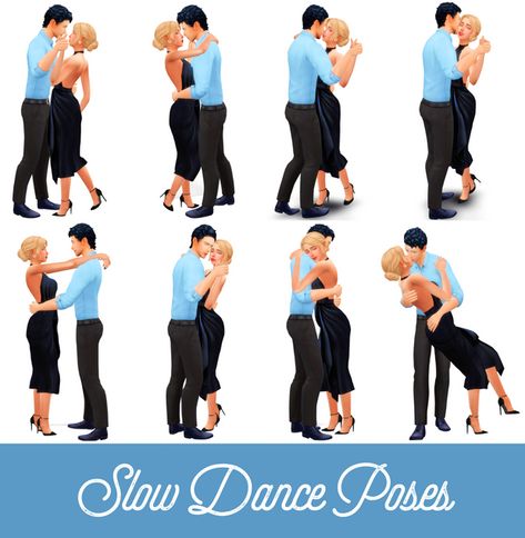 Slow Dance Poses: | Atashi77 on Patreon Couple Dance Poses, Sims 4 Couple, Dancing Poses, Sims 4 Couple Poses, Dancing Pose, Couple Dance, Sims 4 Family, Gravity Fall, The Sims 4 Packs