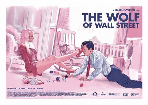 the wolf of wall street (art by javier hueto) The Wolf Of Wallstreet Poster, Wolf Of Wall Street Aesthetic, Wolf Of Wall Street Art, Wolf Of Wall Street Poster, College Posters, Apartment Vision Board, Cool Movie Posters, Rich Vibes, College Poster