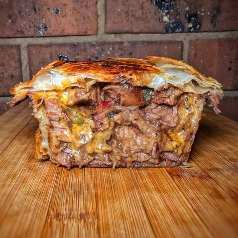 Yummy & very Good recipes | Brisket, jalapeno, pickle and cheese PIE  | Facebook Beef Pie Recipe, Strudel Recipes, Beef Pies, Jalapeno Cheese, Shredded Beef, Grandmas Recipes, Meat Pie, Food Website, Beef Brisket