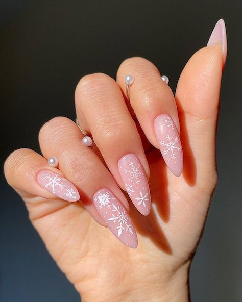 From Santa hat French tips to simple red and green chrome designs, here are manicure ideas that make for a perfect set of holiday nails for 2023's festivities. Light Pink Winter Nails, Pink Winter Nails, Christmas Nails 2023, Festive Nail Art, Holiday Nail Designs, Plaid Nails, Pink Winter, Snowflake Nails, Nails 2023