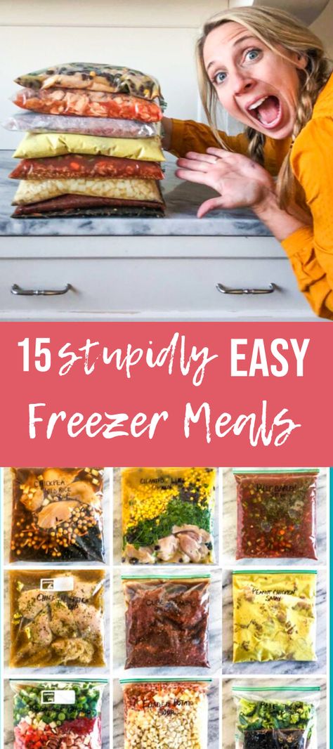 Pregnancy Freezer Meals, Freeze Ahead Meals, Postpartum Meals, Freezer Dinners, Slow Cooker Freezer Meals, Crockpot Freezer Meals, Freezable Meals, Freezer Meal Planning, Freezer Friendly Meals