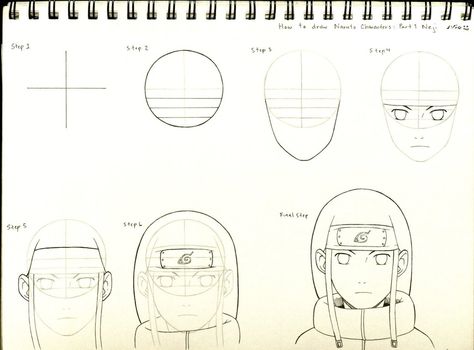 Naruto Style Drawing, How To Draw Naruto Characters, How To Draw Naruto, Drawing Naruto, How To Draw Anime, Naruto Sketch, Naruto Drawings, Draw Anime, Hot Spicy