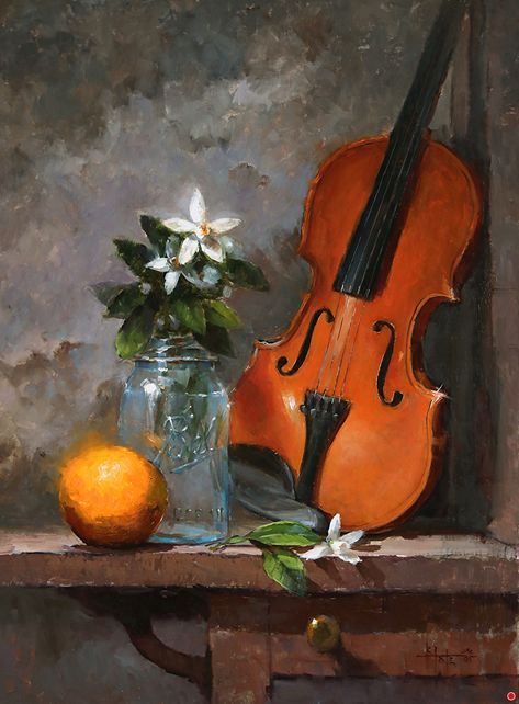 Still Life Oil Painting Fine Art, Violin Art Painting, Instruments Painting, Violin Painting, Violin Art, Still Life Images, Still Life Oil Painting, Still Life Drawing, Lukisan Cat Air