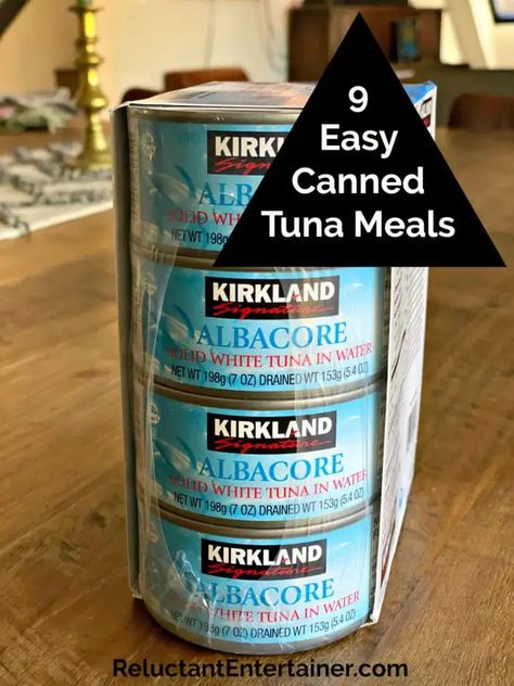 9 Easy Canned Tuna Meals - Reluctant Entertainer Canned Tuna Meals, Stuffed Peppers Appetizer, Tuna Meals, Tuna Stuffed Peppers, Spicy Tuna Recipe, Healthy Tuna Recipes, Recipes For Toddlers, Tuna Fish Recipes, Canned Tuna Recipes