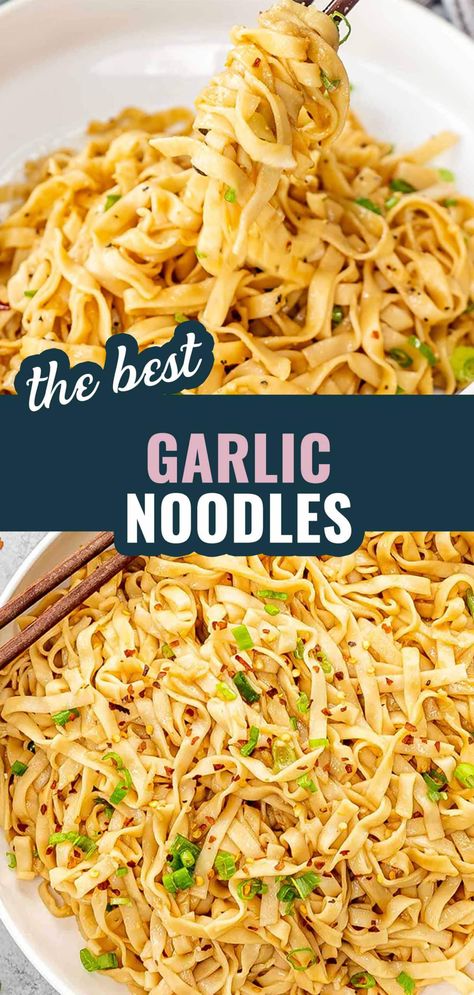 Garlicky Noodles, Buttery Garlic Sauce, Inexpensive Dinners, Savory Sides, Asian Noodle Recipes, Jo Cooks, Sides Recipes, Asian Noodle, Easy Grilled Chicken