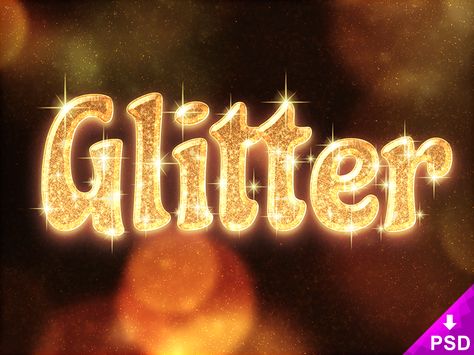 Glitter Text Style Freebie Psd by Barin Christian Game Font, Photoshop Text Effects, Glitter Logo, Photoshop Text, Glitter Text, Poster Fonts, Psd Designs, Psd Template Free, Love Text