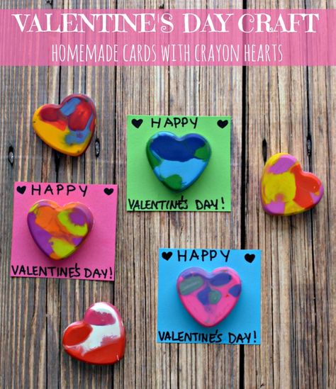 Melted Crayon Heart, Cute Valentines Day Cards, Crayon Valentines, Valentines Day Cards Diy, Diy Crayons, Crayon Heart, Valentine Cards Handmade, Custom Baby Gifts, Heart Valentines