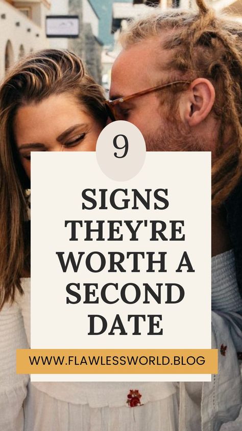 9 signs they're worth a second date Dating Green Flags, Second Date Tips, Second Date Ideas, Newly Dating, Tinder Pickup Lines, Hinge Dating, Dating Etiquette, Alphabet Dating, Dating Sites Free