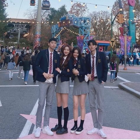 Sport Uniform School Korean, Hanlim School Uniform, Korean School Uniform Boys And Girls, Korean Uniform School, Korean School Outfits, Korean Uniform, Korean Independent School Of Seoul, Korean School Uniform Girls, Decelis Academy