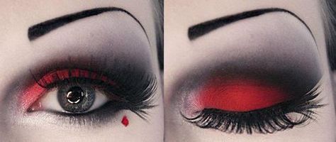 Harley Quinn Makeup Red Black, Sweet 16 Makeup, Halloween Maquillage, Harley Quinn Makeup, Holloween Makeup, Harley Quinn Halloween, Cute And Creepy, Rabbit Costume, Halloween Makeup Inspiration