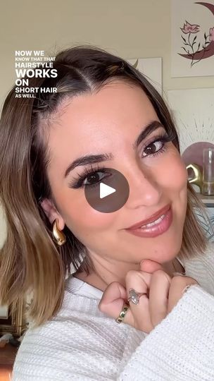 56K views · 27 reactions | testing long hair viral hairstyles on my short hair 🤔 

ib: @ayseacun_ ✨ 

happy to say that this hairstyle perfectly works on short hair as well 😍 & it looks super cute too. All you need is a comb and small hair elastics ✨ 

#hairstyle #hairtutorial #viralhairstyles | Bilintina MakeUp | Bilintina MakeUp �· Original audio Hair Elastics, Hair Tutorial, All You Need Is, Comb, Short Hair, Long Hair, Short Hair Styles, It Works, Super Cute