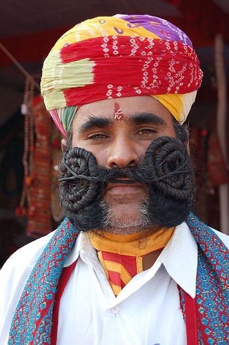 Man From Pushkar India Crazy Beard, Moustache Style, Big Moustache, Moustaches Men, Robert Doisneau, Pintura Facial, Indian Man, Moustaches, Weird Stuff