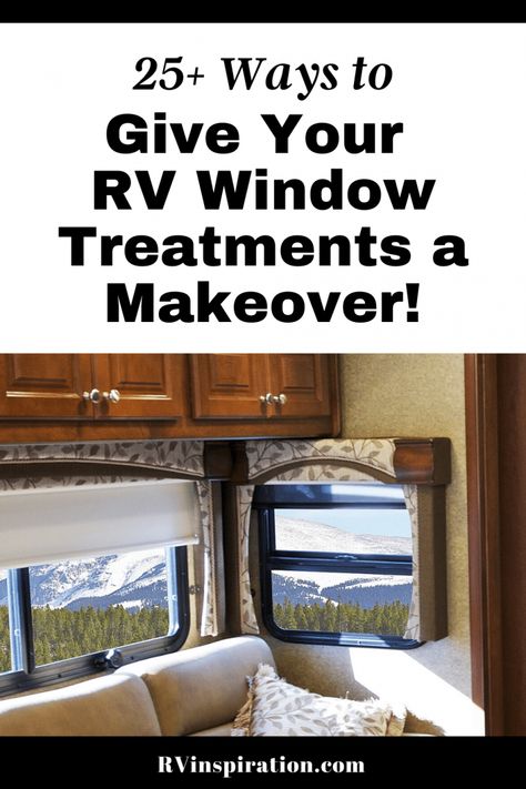 Rv Remodel Curtains, Rv Cornice Makeover, Camper Valance Makeover, Camper Valance Redo, Rv Walls Makeover, Rv Valance Makeover, New Camper Decorating Ideas, Camper Window Treatments, Campground Decor