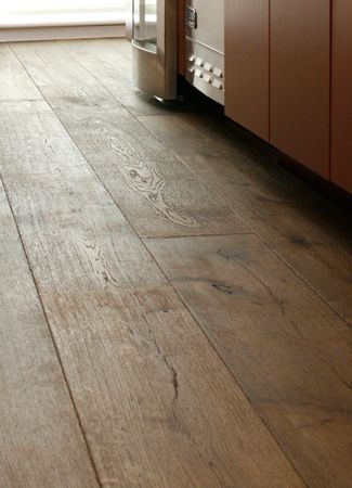 Reclaimed Oak Flooring, Mountain Interiors, Prairie Home, Hardwood Floors Dark, Condo Kitchen, Wood Floors Wide Plank, Home Building Design, Wood Stone, House Materials