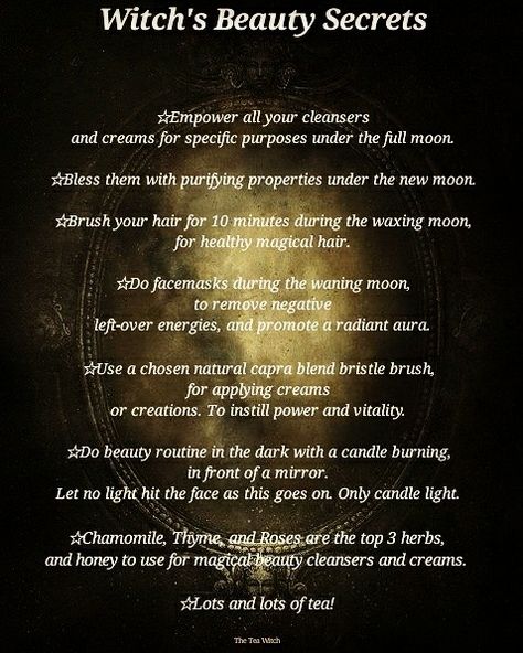 Witch Beauty Tips, Beauty Witch Tips, Witch Beauty, Beauty Spell, Hoodoo Magic, Witchcraft Spells For Beginners, Beauty Spells, Spells For Beginners, Magia Das Ervas