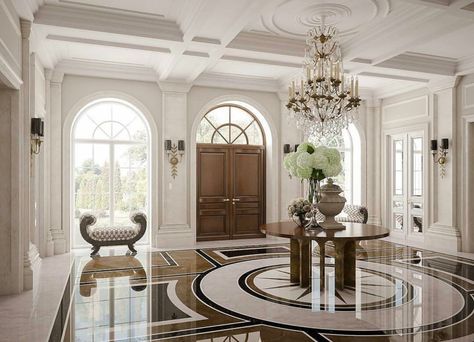 Event House, Front Hallway, Marble Floors, Entryway Inspiration, Condo Interior, Hallway Designs, Design Salon, Dr House, Sanctuary Bedroom