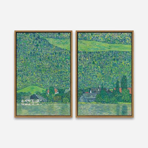 Vintage Wall Art Print Litzlberg Am Attersee by Gustav Klimt - Etsy Blue Clouds, Gustav Klimt, 1 Or 2, Modern Artwork, Vintage Wall Art, Vintage Wall, Framed Canvas Prints, Vintage Walls, Wall Art Print