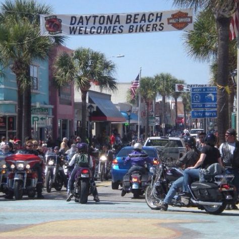 Daytona Bike Week Daytona Beach Jeep Week, Daytona Beach Boardwalk, Daytona Bike Week, Vintage Daytona Beach, Bike Week Daytona, Daytona Beach Bike Week, Daytona Race Track, Grim Reaper Tattoo, Reaper Tattoo