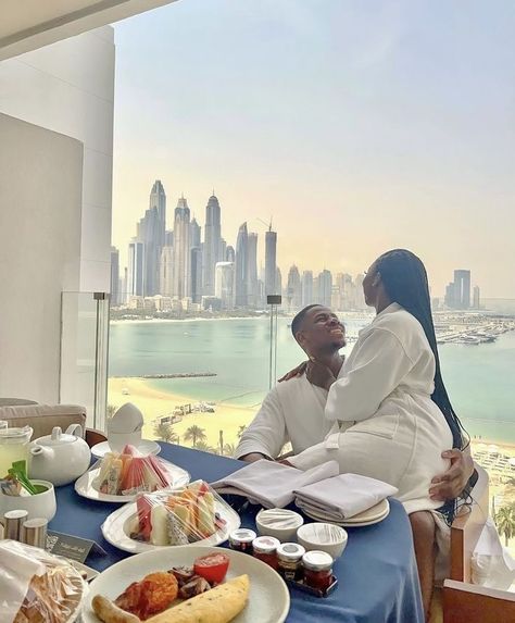 Luxury Lifestyle With Partner, Black Couples Vacation Aesthetic, Supportive Wife Aesthetic, Rich Black Love, Best Travel Destinations For Couples, Black Couple On Vacation, Rich Couple Aesthetic Black, Resort Photoshoot Ideas Couple, Wealthy Couple Aesthetic