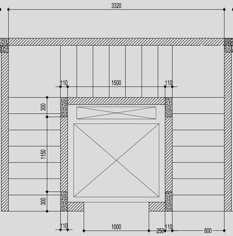 Elevator Stairs Design, Staircase With Elevator Design, Elevator Dimension Plan, Stairs With Elevator Design, Elevator And Stairs, Shaft Design Ideas, Elevator Dimensions, Stairs Floor Plan, Parking Plan