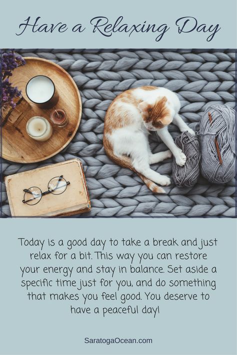 Sometimes it's wise to take a conscious break just to preserve your health and well-being. See if you can carve out some special time just for you, and do something you enjoy. Be grateful for the opportunity, and have a peaceful day. <3 Have A Peaceful Day, Have A Relaxing Day, Forced Love, Peaceful Day, Night Gif, Power Of Now, Meditation Mantras, Find Quotes, Live In The Present