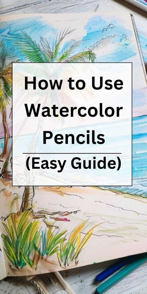 Dive into the vibrant world of watercolor art with our guide on 'How to Use Watercolor Pencils.' Perfect for beginners and experienced artists alike, this tutorial will teach you the techniques to blend, layer, and create stunning watercolor effects with pencils. #WatercolorPencils #ArtTutorial #WatercolorTechniques #DrawingTips #CreativeArt #DIYWatercolor #Sketching #ArtEducation #ColorBlending #ArtistsOnPinterest What To Draw With Watercolor Pencils, Using Watercolour Pencils, Drawings With Watercolor Pencils, Watercolor Pencils Flowers, Watercolour Pencils For Beginners, Watercolor Pencil Art For Beginners Step By Step, Watercolor Pencil Art Ideas Inspiration, Watercolor Pencils For Beginners, Landscape Watercolor Tutorial