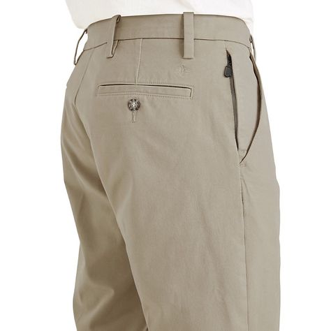 Always Ahead Of The Curve. These Men's Pants From Dockers Feature Smart 360 Flex Stretch Technology That Delivers Constant Comfort. Slim Fit Offers Superior Style. Product Features Smart 360 Flex Four-Way Stretch Fabric Offers Superior Comfort And Flexibility In Every Direction 5-Pocket, Including Hidden Security Pocket Single Welt Back Pockets With Button Through Closure On Right; Stretch Pocket Bags With Coin Catch In Right Front Pocket For Additional Comfort And Security Flexible Waistband, F Dockers Pants, Chinos Pants, Men's Pants, Front Pocket, Product Features, Mens Pants, Stretch Fabric, Men's Fashion, Khaki Pants