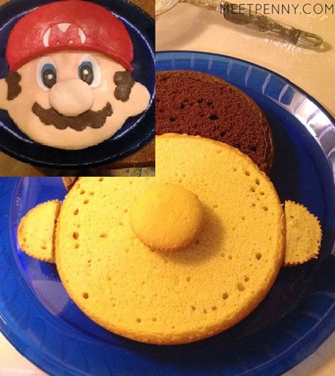 Mario Dessert Ideas, Super Mario Bros Party Ideas Food, Mario Birthday Cupcakes, Mario Birthday Party Food, Mario Birthday Party Ideas, Super Mario Bros Cake, Printable Birthday Games, Mario Bros Birthday Party Ideas, Mario Birthday Cake