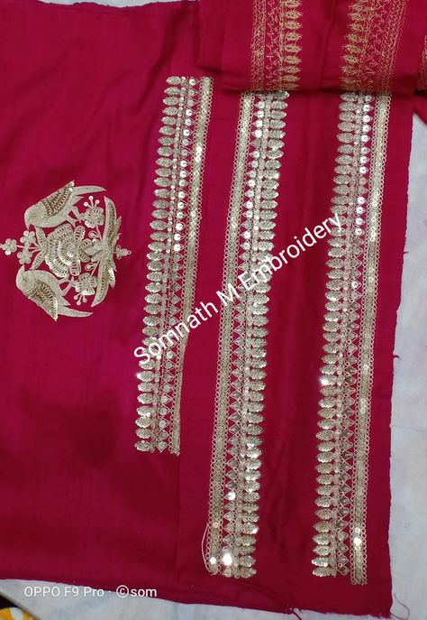 #marodiwork Marori Work Designs, Marori Work, Bavariya Work, Marodi Work, Machi Work, Sabyasachi Saree, Kasavu Saree, Hand Work Design, Bridal Jewels