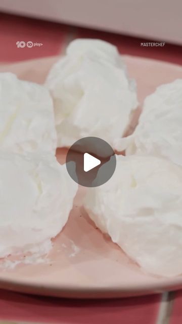 MasterChef Australia on Instagram: "This microwave meringue trick is POH-fection! 🤩 

#MasterChefAU Watch on @channel10au and @10playau" Microwave Meringue Recipes, Microwave Pavlova, Micro Meringue, Microwave Meringue, Merange Cookies Meringue, Tictoc Recipes, Sherbet Recipes, Masterchef Australia, Meringue Recipe