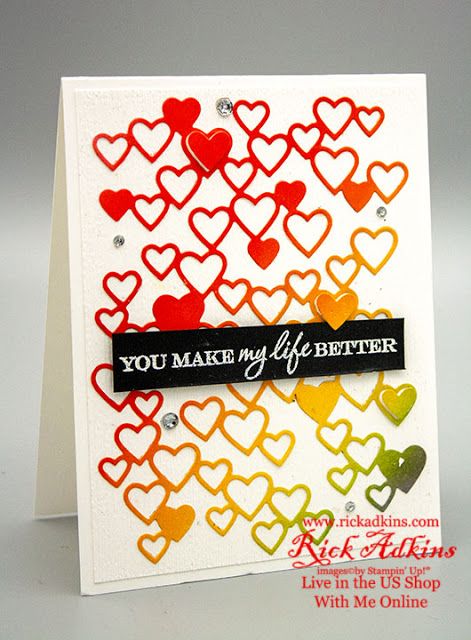 Heart To Heart, Embossing Machine, Happy Cards, Heart Stamp, Complimentary Colors, Ink Refill, Paper Pumpkin, Embossing Folder, You Make Me