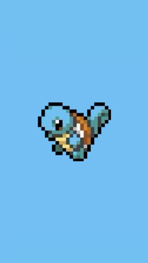 Pokemon Squirtle Wallpaper, Pokemon Pixel Art Wallpaper, Squirtle Wallpaper, Pokémon Background, Smartwatch Wallpaper, Gameboy Pokemon, Pixel Pokemon, Pokemon Cross Stitch, Pokemon Sprites