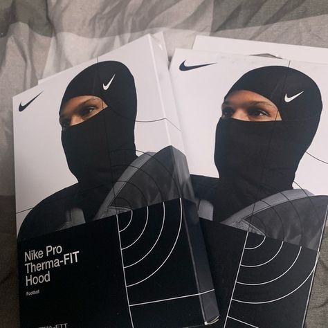 Nike ski/ therma fit hood Nike Ski Mask, White Nike Hat, Black Nike Hat, Nike Gloves, Nike Hat, Nike Gold, Nike Accessories, Nike Sports, Red Nike