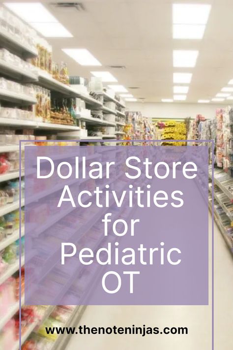 Self Feeding Activities Occupational Therapy, School Occupational Therapy Room Decor, Dollar Store Fine Motor Activities, Dollar Tree Occupational Therapy, Home Health Pediatric Occupational Therapy, Occupational Therapy Room Ideas, Occupational Therapy Classroom Decor, Pediatric Occupational Therapy Ideas, Dollar Store Activities