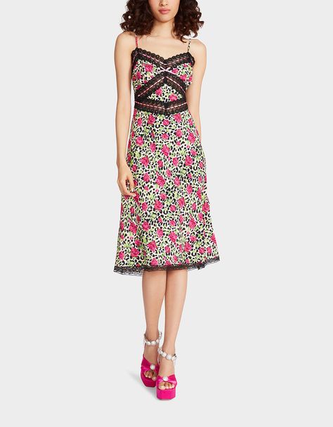 HOLLYWOOD MIDI DRESS MULTI | Women's Dresses – Betsey Johnson Betsey Johnson Dress, Vintage Inspired Clothing, Vintage Betsey Johnson, Vintage Inspired Dresses, Dresses Vintage, Lace Inset, Rock A, Sweaters And Leggings, 50's Dress