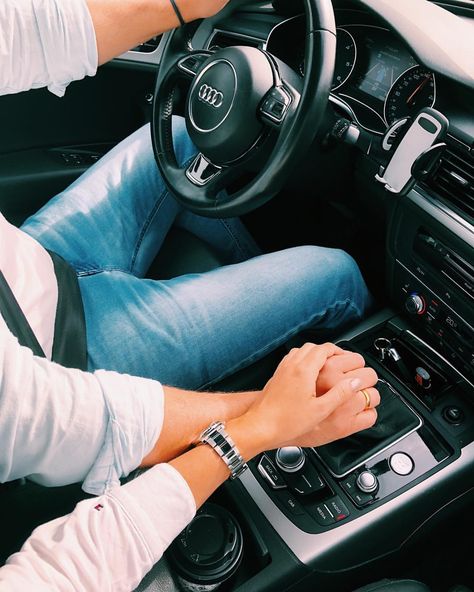 Holding Hands. Saying so much, by doing so little 🖤 #loveher . . . . . . Werbung . . #holdinghands #couple #car #driving #love #married… Couple Drive Car Holding Hands, Holding Hands While Driving, Holdinghands Couple, Holding Hands In Car, Couple In Car, Speeding Car, Car Couple, Family Cars, Romantic Questions