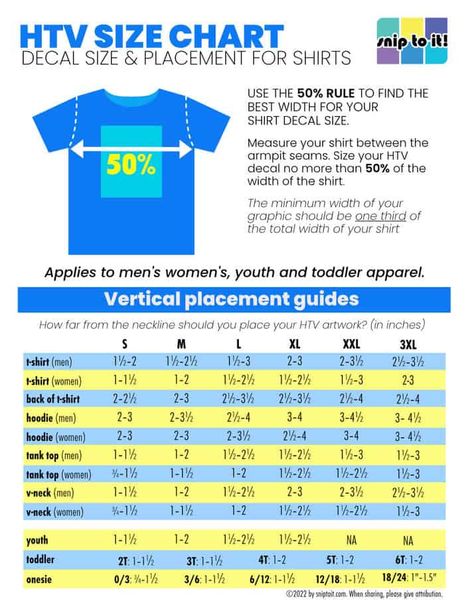 Shirt Decal Size Chart, Shirt Decal Size, Decal Size Chart, Temperature Chart, Font Guide, Halloween Craft Projects, Printable Htv, Pride Colors, Halloween Treat Bags