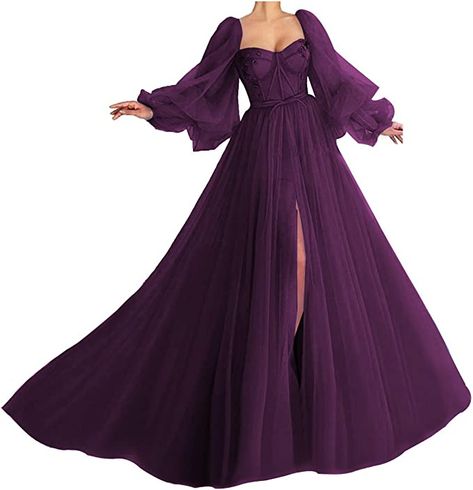 Dresses With Puffy Sleeves, Puffy Sleeve Prom Dress, Robes Quinceanera, Puffy Prom Dresses, Prom Dresses Long Blue, Sleeve Prom Dress, Evening Party Gowns, Sweetheart Prom Dress, Blue Evening Dresses