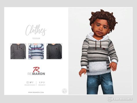 The Sims Resource - Stripes Hoodie 01 for Toddler Alpha Sims, Cc Dress, Toddler Cc Sims 4, Sim4 Cc, Sims 4 Toddler Clothes, Mod Clothing, Sims 4 Male Clothes, Alpha Cc, Sims Baby