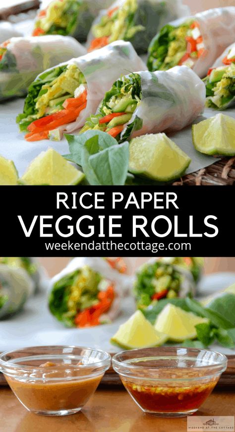 Thai Salad Rolls, Okinawa Food, Veggie Rolls, New Foods To Try, Thai Salad, Salad Rolls, Veggie Snacks, Vegetarian Salads, Veggie Salad